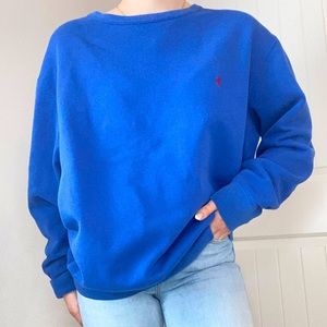 Men’s blue polo crewneck Ralph Lauren Size Large